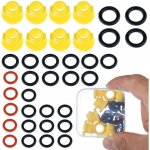 Rosfix set joints toriques 37 pi�ces ? bagues d'�tanch�it� durables pour pompes, raccords, pistons compatible ...