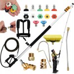 Rosfix set lance télescopique powerreach promax 6, 3m ? aluminium léger, 4000 psi, 7 buses, brosse, sangle ... Rosfix set lance télescopique powerreach promax 6, 3m ? aluminium léger, 4000 psi, 7 buses, brosse, sangle ...