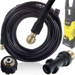 Rosfix tuyau de nettoyage de canalisations 30m 1 / 4  ? buse laiton, 155 bar, 60�c raccord m22 x 1. 5 ...