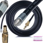 Rosfix tuyau de nettoyage canalisation 30m ? buse 1 + 3 jets, nylon renforc�, 160 bar, 60�c filetage ...