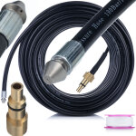 Rosfix tuyau de nettoyage canalisation 40m ? buse 1 + 3 jets, 160 bar, 60�c filetage 1 / 4  compatible ...