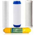 Rosmmel - pack 4 filtres  eau pour osmoseur universelle 5 tages postfiltre reminralisant