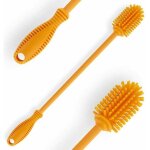Rosse de nettoyage en silic�ne avec biberon � long manche, 31 cm sans bpa, biberon, flacon � vide, gourde, ...