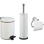 Rossignol - ensemble salle de bains / toilettes avec poubelle 3l et accessoires