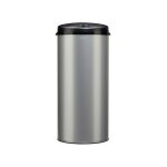 Rossignol - poubelle sensitive 45l gris m�tal 9006 t�te noire