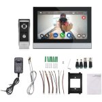 Camra de porte vido sans fil avec affichage wifi 7 pouces tactile screen door tlphone kit double ...