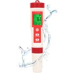 Ph m�tre num�rique 5 en 1 testeur ph �lectronique pour eau avec �cran lcd ? mesure ph, orp, ha2, temp, ...