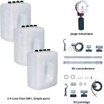 Roth - kit cuve fioul 500 l x 3 + kit aspiration + jauge + kit jumelage Roth - kit cuve fioul 500 l x 3 + kit aspiration + jauge + kit jumelage