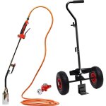 Br�leur thermique gaz eco piezo avec chariot de transport pour bouteilles 5 - 11 kg ? allumage pi�zo ...