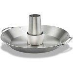 R�tissoire � poulet en acier inoxydable, support � poulet avec r�cipient � ar�mes amovible, accessoires ...