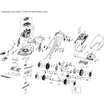 Roue - roue arri�re de 250 mm - 1000572000 pour inv t17051 h spe, inv t17051 spe, inv t17051 spe de, ...