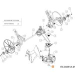 Roue arrière d'origine emak c7360526 Roue arrière d'origine emak c7360526