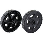 Roue arri�re pour tondeuse �lectrique mod�les foxter slm37 (3603313165342) et slm44a zb (3603313165359), ...