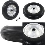 Vidaxl - roue de brouette avec axe pu solide 4. 00 - 8 390 mm - roue de brouette - roues de brouette ...