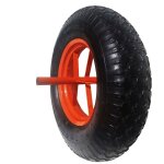 Euro vanadium - roue gonflable pour brouette 15'' -  380 x 80 mm ? avec axe 20 mm - roue caoutchouc ...