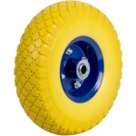 Roue de brouette tubeless 3. 00 - 4, jaune et bleue Roue de brouette tubeless 3. 00 - 4, jaune et bleue