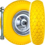 Roue en caoutchouc plein pour brouette avec essieu 12x160mm 4. 00 - 8 pu kt - 101 von mamuth
