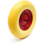 Wiltec - roue complte increvable 4. 8 / 4. 00 - 8 pour diable ? 392 x 92 mm ? en pu / polyurthane ? ...