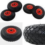 Vidaxl - roues de diable 2 pcs caoutchouc 3. 00 - 4 (245x82) - roue de brouette - roues de brouette - ...