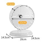 Roue d'exercice ultra - silencieuse de 21 cm avec base r�glable et double roulement � billes. convient ...