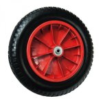 Roue gonflable pour brouette - 33 x 8. 5 cm - axe 10 mm linxor