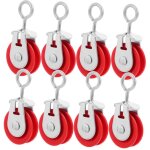 Roues de poulie de ventilation de serre 8pcs set poulies suspendues en fonte galvanis�e � chaud de 4, ...