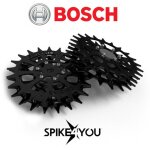 Roues pour robot tondeuse bosch intego, acier inoxydable, 3 mm