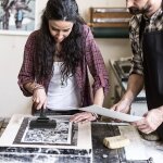 Rouleau d'art en caoutchouc, 2 pi�ces, rouleau encreur en caoutchouc, outil de gravure pour blocs de ...