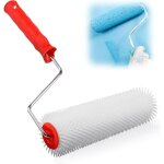 Rouleau debulleur 23cm - dents de 14 mm(poils rigides) - rouleau anti mousse, rouleau d�bulleur ragreage ...