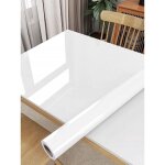 Rouleau de film de papier peint autocollant en plastique brillant pour meubles, murs, portes, effet brillant, ...