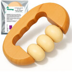 Rouleau de massage anti - cellulite en bois pour le corps, les jambes et l'abdomen