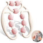 Rouleau de massage, masseur anti cellulite 360�, rouleau cellulite massage avec 9 roues, rouleau de massage ...