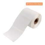 tiquette thermique autocollante, 40 x 30 mm, 230 feuilles / rouleau, compatible avec l'imprimante thermique ...