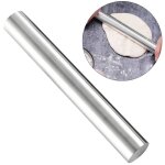 Rouleau � p�tisserie en acier inoxydable 304 pour la cuisine, id�al pour la p�te � raviolis et � pizza. ...