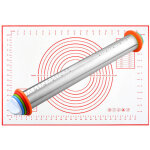 Rouleau � p�tisserie en acier inoxydable super r�glable - laminoir � p�te professionnel pour p�tisserie ...