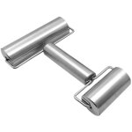 Rouleau � p�tisserie double en inox, pour p�tes, pizzas, tartes et biscuits