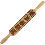 Rouleau � p�tisserie � motif 3d en bois - pour biscuits d�coratifs et reliefs cr�atifs