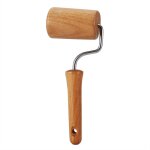 Rouleau � p�tisserie et � pizza en bois de cuisine, ustensile de cuisson pour la p�te faite maison, id�al ...