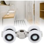 Rouleau de porte, glissi�re de porte coulissante rouleaux de porte suspendus roulements � 4 roues pour ...