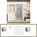 Rouleau de rideau en bande pvc 2 mm x 200 mm 25 m - rideau pvc - rideau transparent - rideau separation ...