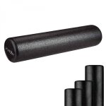 Rouleau de yoga, fitness en mousse epp haute densit� - 60 x 15 cm - noir - vivezen