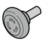 Roulette intermdiaire axe 40mm ferrure n, l, bl, z et bz hormann