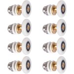 Roulette de porte de douche, 27 mm roulette porte coulissante douche de remplacement pour rouleau kit ...