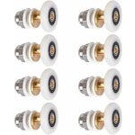 Roulette porte douche, roulettes de porte coulissante cabine de douche porte poulies roue de rechange ...