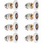 Roulette porte douche, roulettes de porte coulissante cabine de douche porte poulies roue de rechange ...