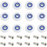 Roulettes de rechange pour porte de douche, ensemble de 1 avec vis, diamètre de 23 mm, motif starlight. ... Roulettes de rechange pour porte de douche, ensemble de 1 avec vis, diamètre de 23 mm, motif starlight. ...