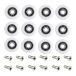 Roulettes de rechange pour porte de douche, ensemble de 1 avec vis, diamtre de 23 mm, motif starlight. ...