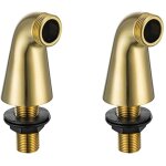 Rousseau - colonnettes de baignoire (x2) m1 / 2 - 3 / 4 - laiton bross