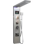 Rovogo colonne de douche avec robinetterie, led et affichage de la temprature, pluie, brouillard, buses ...