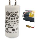 Condensateur 3, 5 f ? moteur de volet roulant ou store ? compatible somfy, simu, nice ? cylindrique ...